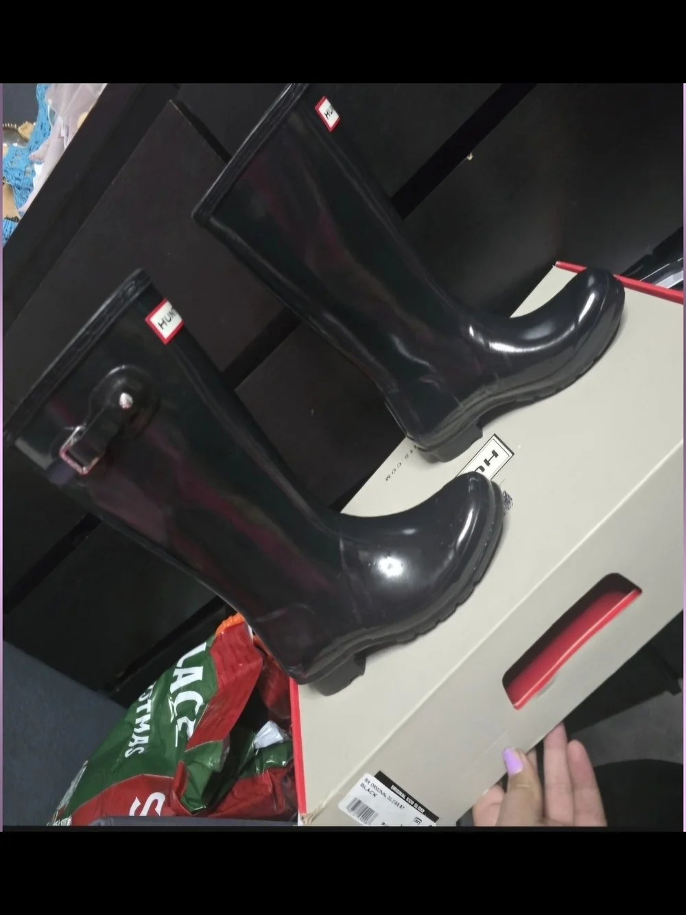 Hunter Kids Rain Boots with Side Buckle